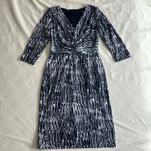Elegant Black and White Women's Dress